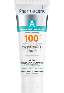Pharmaceris A KREM SPECJALNA OCHRONA SPF 100+ do twarzy i ciała MEDIC PROTECTION 75 ml