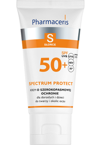 Pharmaceris S KREM O SZEROKOPASMOWEJ OCHRONIE SPF 50+ dla dorosłych i dzieci, do twarzy i okolic oczu SPECTRUM PROTECT 50 ml