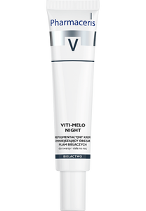 Pharmaceris V REPIGMENTACYJNY KREM ZMNIEJSZAJĄCY OBSZAR PLAM BIELACZYCH do twarzy i ciała na noc VITI-MELO NIGHT 40 ml