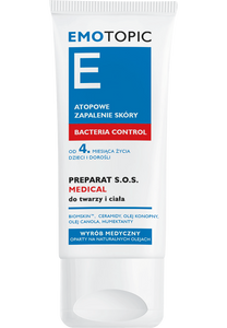 EMOTOPIC BACTERIA CONTROL PREPARAT S.O.S. MEDICAL do twarzy i ciała 30 ml