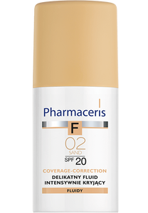 Pharmaceris F DELIKATNY FLUID INTENSYWNIE KRYJĄCY COVERAGE-CORRECTION SPF 20 02 SAND 30 ml